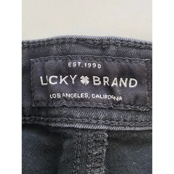 Lucky Brand Bridgette Skinny Jeans Black Stretch Women’s 8/29 Ankle - Picture 9 of 11